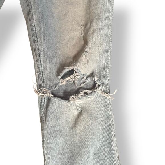 Abercrombie & Fitch Simone High Rise Slim Jeans Size 25R Distressed Light Wash - Picture 3 of 11